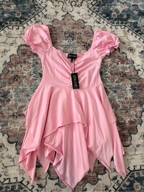 pink floral dress long sleeve Flora Flower Mini Size:5.0 litre sophisticated look western Women's Satin Silk Bodycon